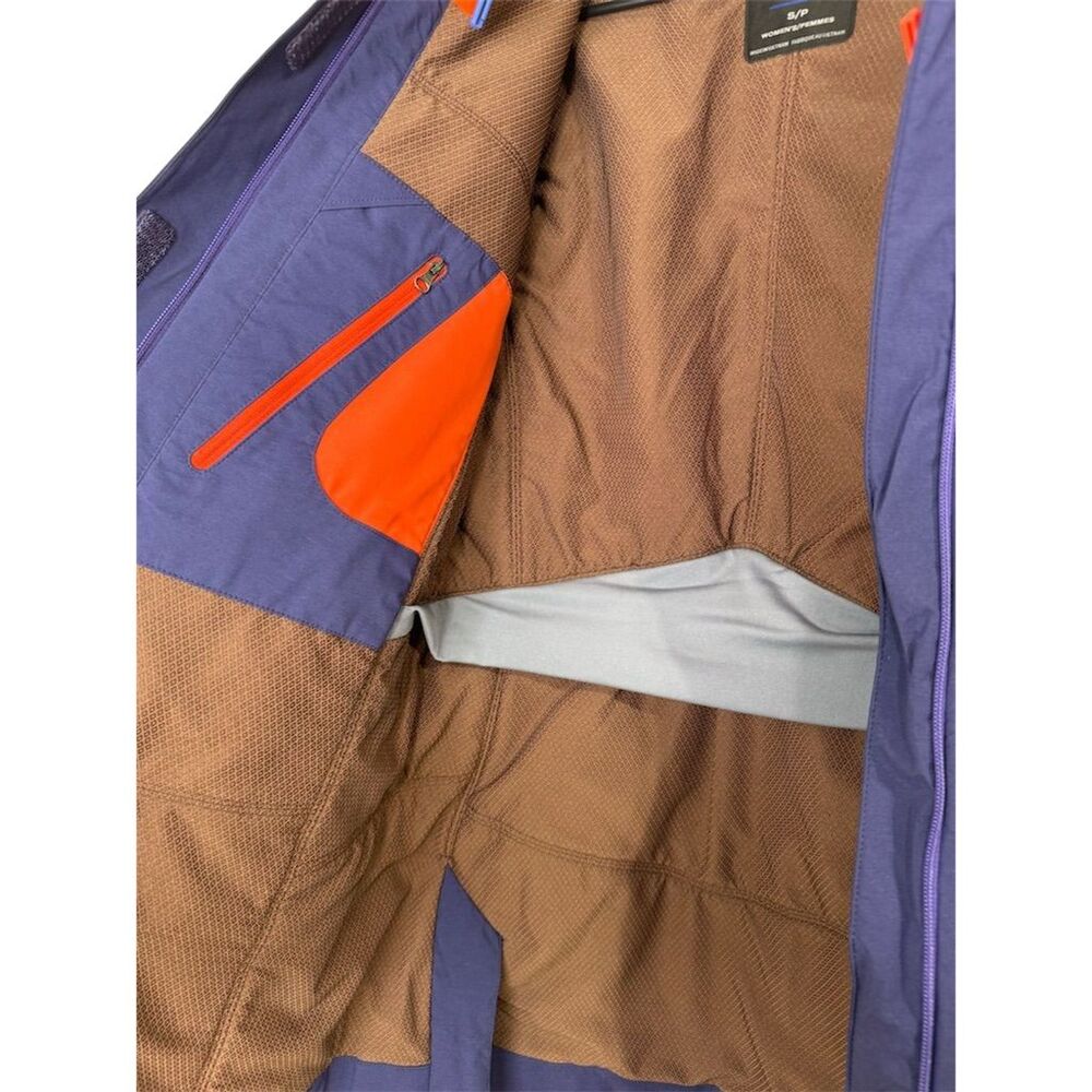 Oros Women's Puffer Ski Jacket Blue Hooded Insulated Size S Winter Cobalt Blue - Picture 6 of 9